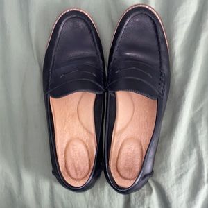 Black Leather Loafers